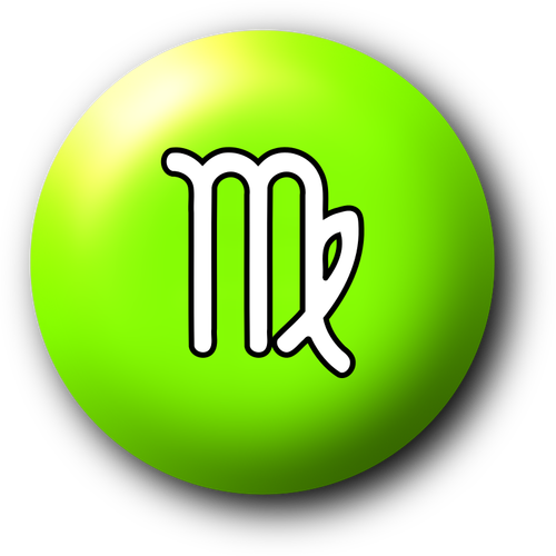 Green Virgo symbol