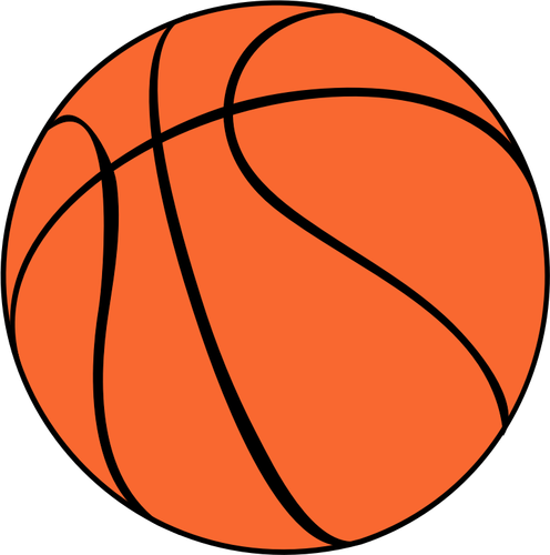 Symbole de vecteur de basket-ball