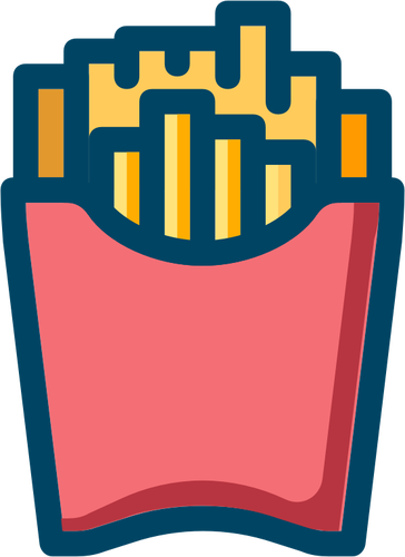 French fries vector image