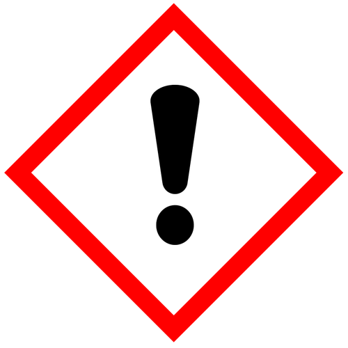 Vector symbol for hazardous substances
