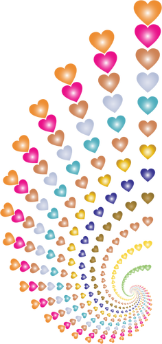 Hearts swirl design