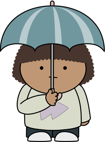 Şemsiye çocuk