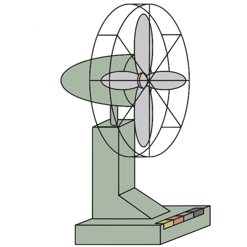 Desen 3D ventilator electric