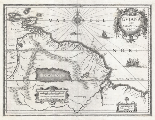 خريطة خمر من شمال شرق أمريكا الجنوبية