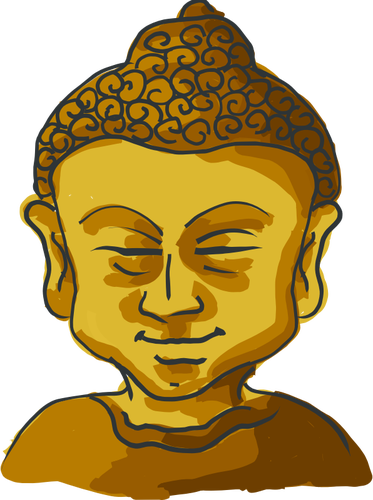 Drawing of Golden Buddha