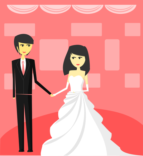Bruiloft illustratie