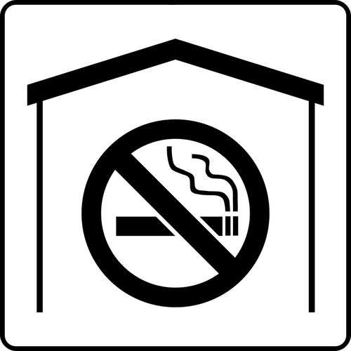 Векторная иллюстрация отеля знак не курить