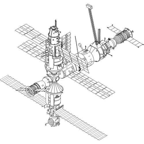 Международной космической станции векторной графики