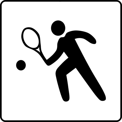 Tenis İmkanları mevcut işareti vektör görüntü