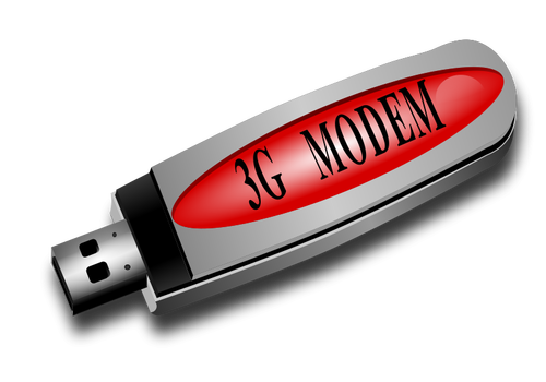 3G Modem-Vektor-Bild