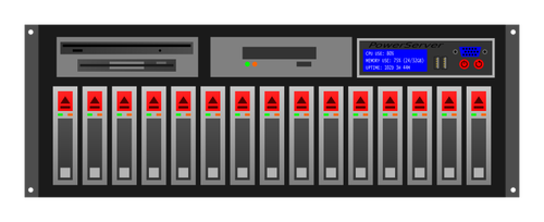 Server rack vector illustraties
