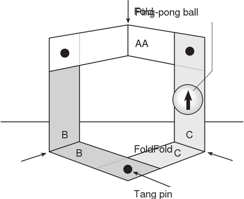 Escher portaikko kaavio vektori kuva