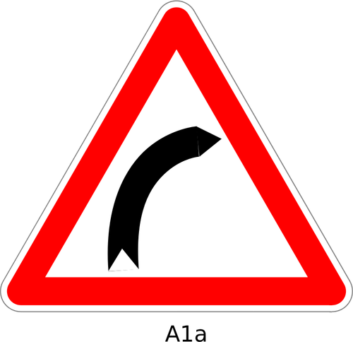 Signe de courbe droite