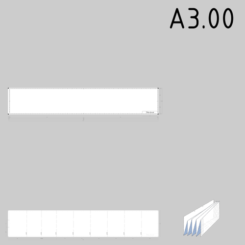 A3.00 기술 도면 용지 서식 파일 벡터 클립 아트 크기
