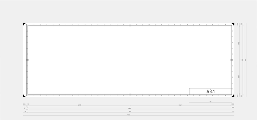 Gambar vektor DIN 3.1 halaman template