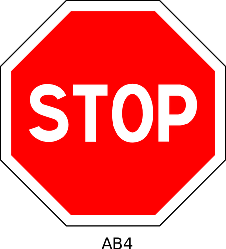 Stop-merkki vektori kuva