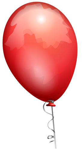 Immagine vettoriale palloncino rosso