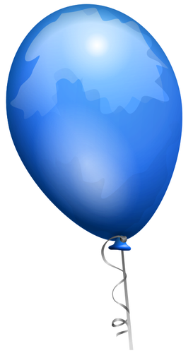 Immagine vettoriale palloncino blu