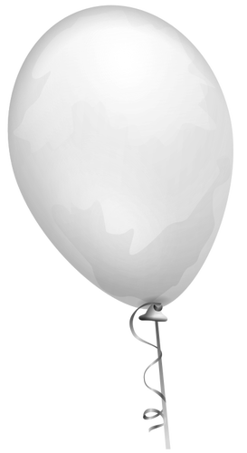 ग्रे गुब्बारा वेक्टर चित्रण