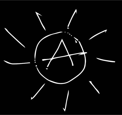 Einfache Zeichnung der Sonne