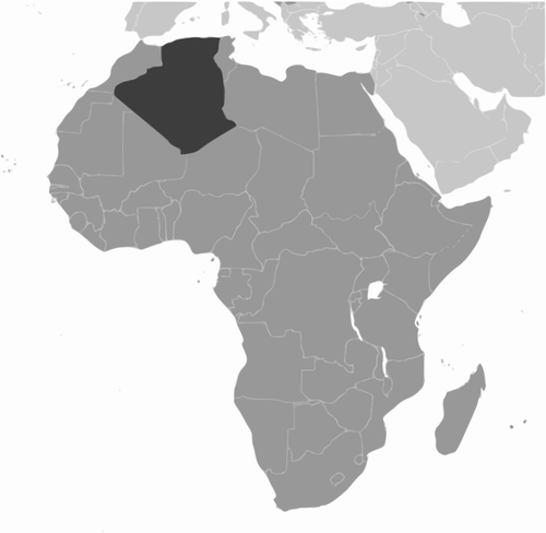 アルジェリアの位置
