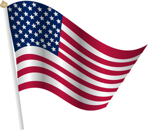 הדגל האמריקאי מנופף