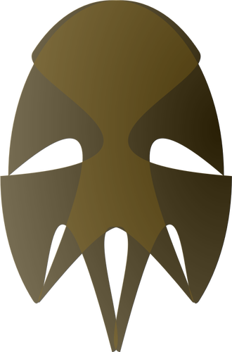 Vector image of tribal African mask