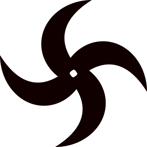 Illustration vectorielle de silhouette de lame de mélangeur