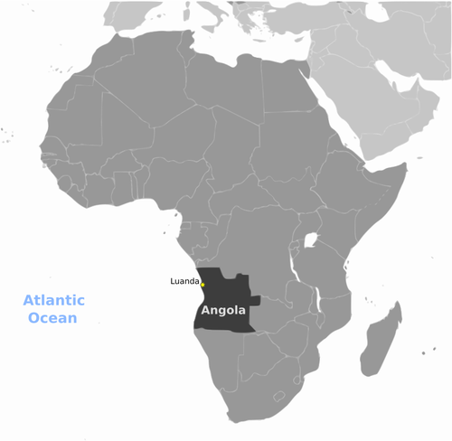 Angola hartă