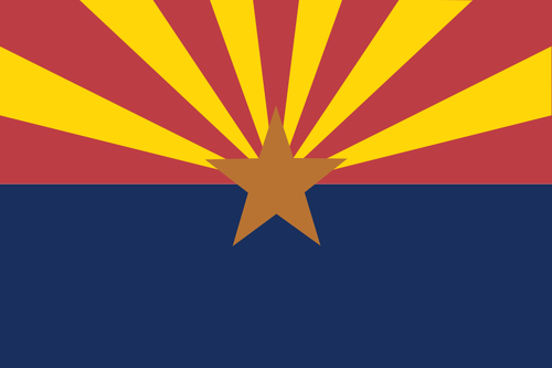 Arizona vektor flagg