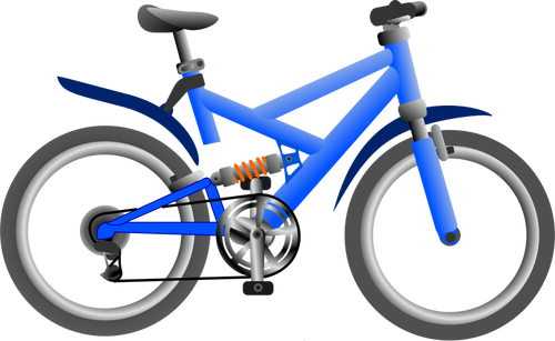 Ilustración vectorial de la bicicleta