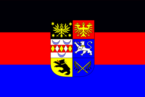 पूर्वी Frisia का झंडा ड्राइंग वेक्टर
