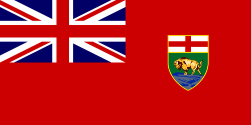 Vector de la imagen de la bandera de Manitoba