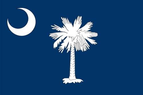 Векторный флаг Южной Каролины