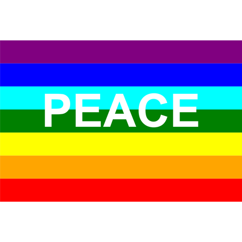 Drapelul italian pace grafică vectorială