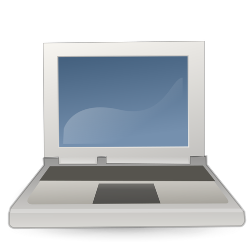 Kolor laptopa ikona wektorowa