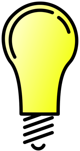 בתמונה וקטורית על הנורה
