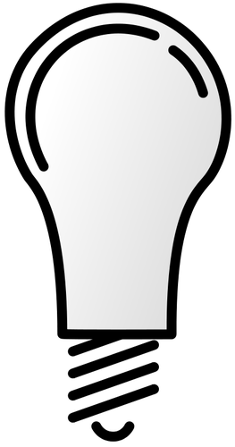 Žárovka z vektorový obrázek