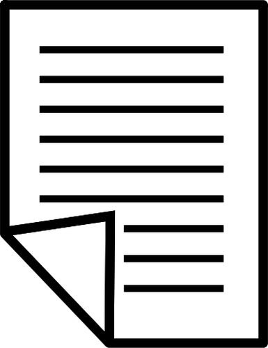 Vektorový obrázek ikony papíru tiskárny