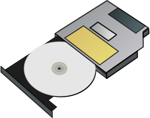 Тонкий привод CD Векторные иллюстрации