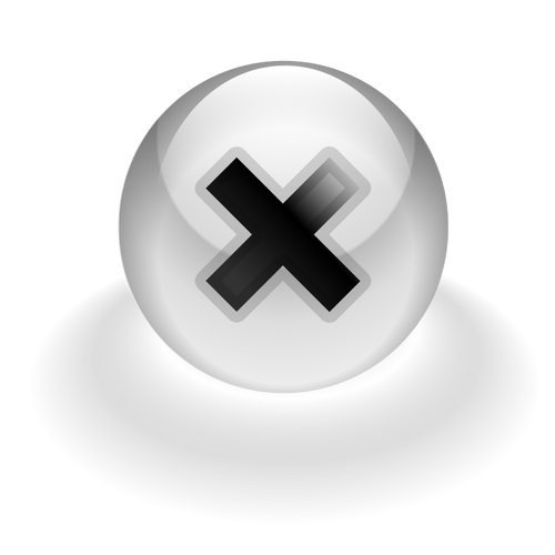 Stop computer button vector drawing