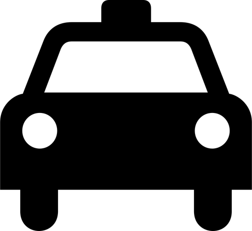 Grafica vettoriale di segno taxi