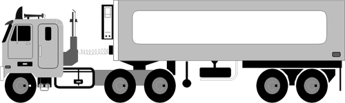Imagine vectorială de camion de container mobil de alimentare cu combustibil