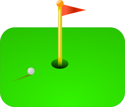 Golf flagga vektor illustration