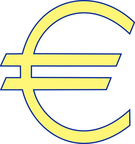 Денежная вектор символ евро