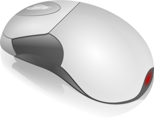 Tonuri de gri PC mouse-ul vector illustration