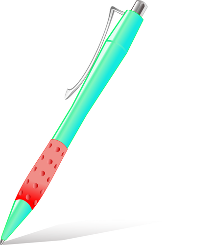 Immagine vettoriale penna rossa lucida