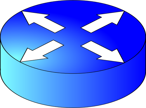 Ruteren diagrammet ikonet vektortegning