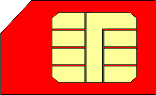 SIM card de vector imagine