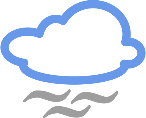 Fog weather symbol vector image